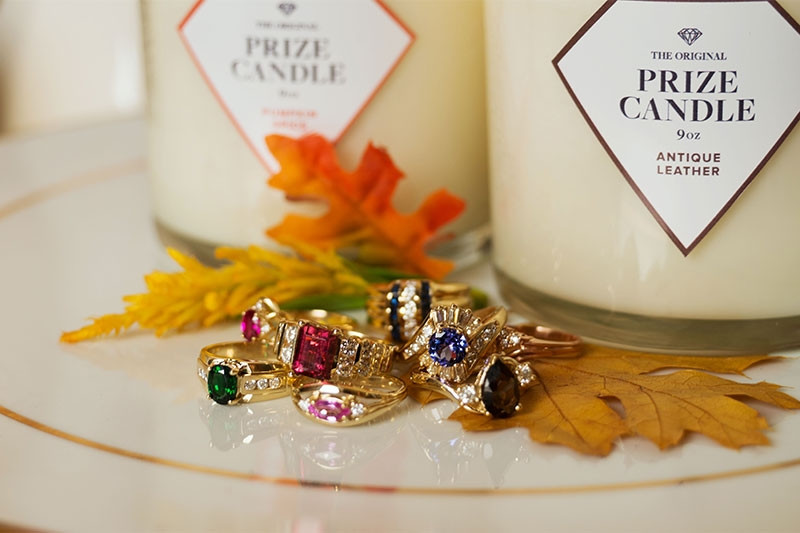 Win A Ring with Prize Candle