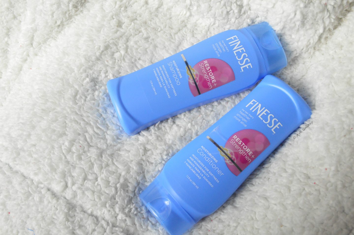 Finesse to the Rescue with Restore & Strengthen Moisturizing Shampoo and Conditioner
