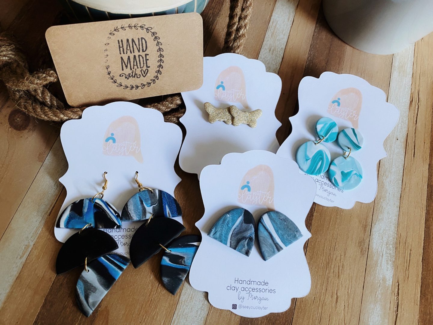See You Clayter: Handmade Polymer Clay Statement Earrings and Accessories -  Lex Paige